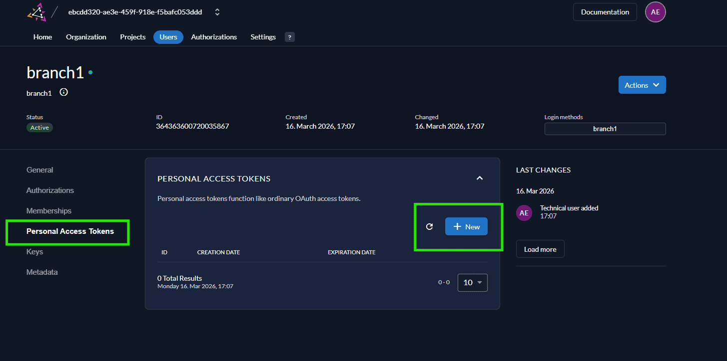 Create Service Account